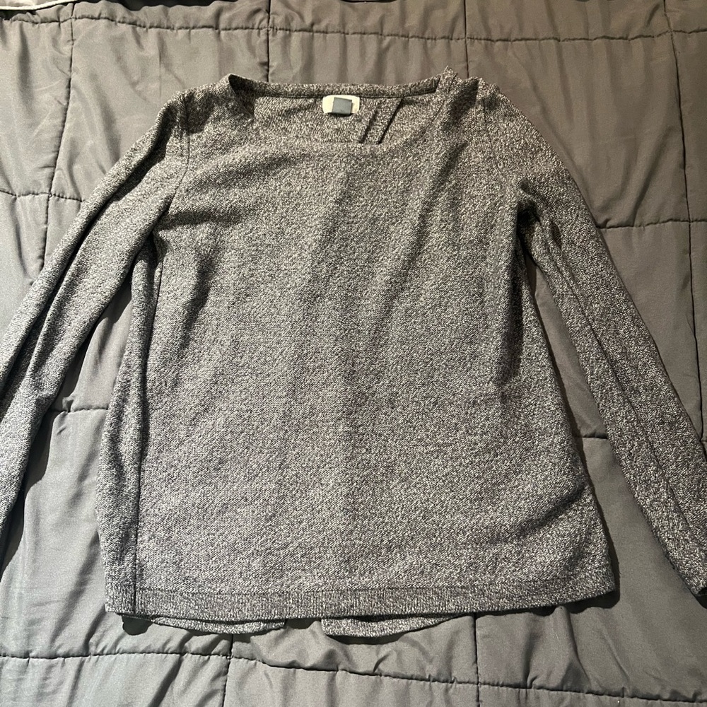 Gray sweater top